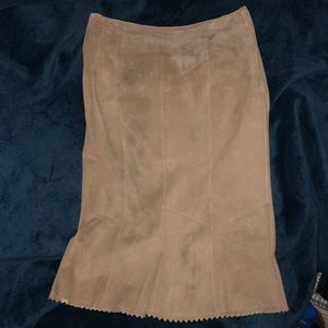 Karen Kane Lifestyle Western Chic Leather Skirt size 8